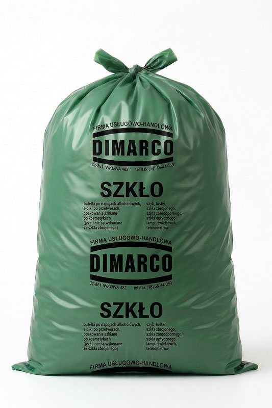 Worek zielony - Szkło kolorowe